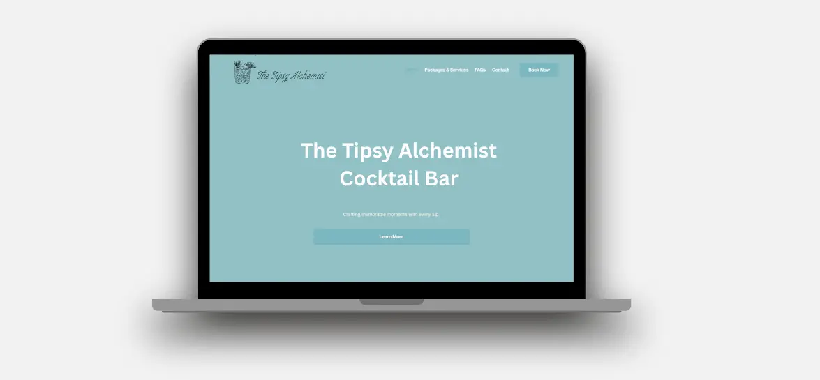 Boring one-page website