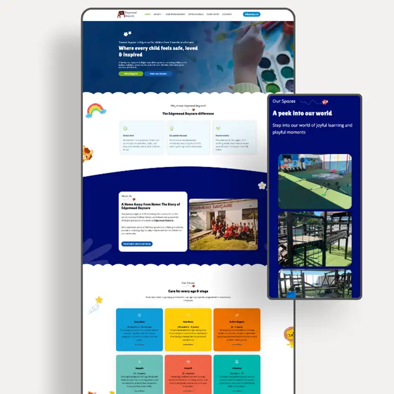 Daycare Website Design by South Point Digital
