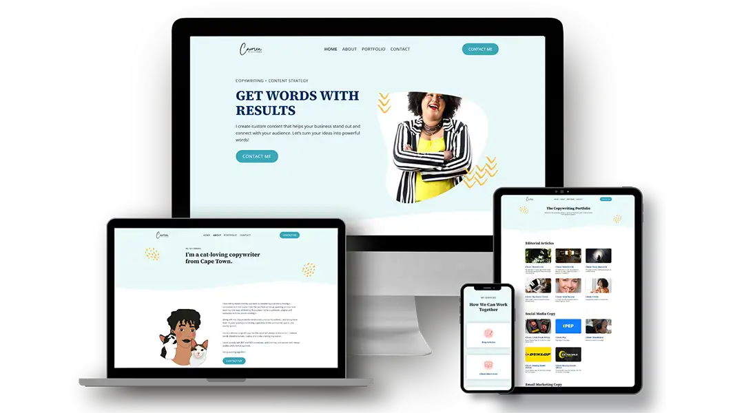 Carmen Williams Copywriter 1 Carmen Williams Copywriter website