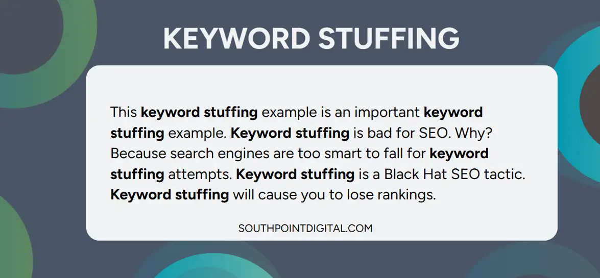 5 Common Small Business SEO mistakes That Cost You Leads 2 common small business seo mistakes_keyword stuffing